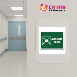Indicator ASSEMBLY POINT SIGNS, Sticker autocolant - Img 5