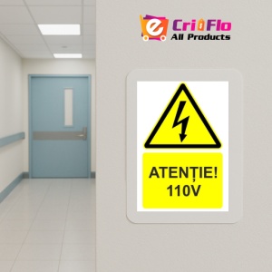 Indicator Atentie 220V indicator de avertizare, Sticker autocolant - Img 5