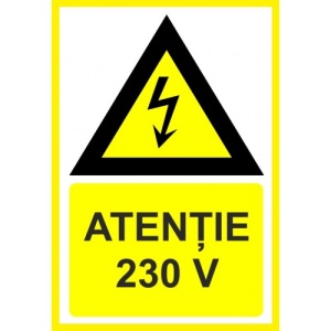 Indicator Atentie 24V, Sticker autocolant