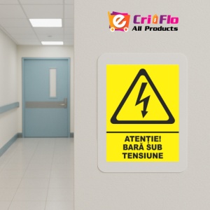 Indicator Atentie bara sub tensiune, Sticker autocolant - Img 5