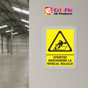 Indicator Atentie deschidere la nivelul solului, Sticker autocolant - Img 4
