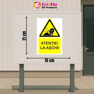 Indicator Atentie la aschii indicator de avertizare, Sticker autocolant - Img 2