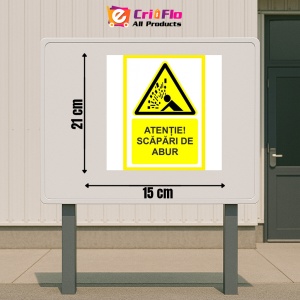 Indicator Atentie scapari de abur, Sticker autocolant - Img 2