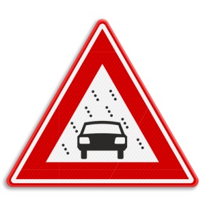 Indicator Avertisment vizibilitate slaba, Sticker autocolant