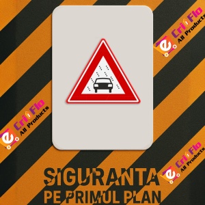 Indicator Avertisment vizibilitate slaba, Sticker autocolant - Img 2