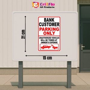 Indicator Bank customer parking signs, Sticker autocolant - Img 2