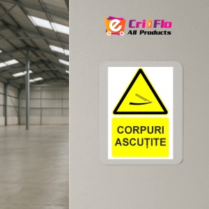 Indicator Corpuri ascutite indicator de avertizare, Sticker autocolant - Img 4