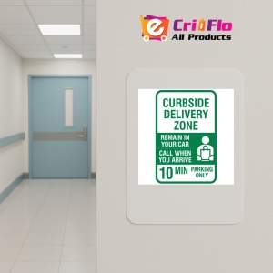 Indicator Curbside Delivery Zone 10 Min Parking Sign, Sticker autocolant - Img 4