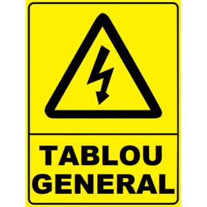 Indicator De avertizare pentru tablou general, Sticker autocolant
