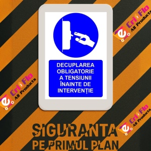 Indicator Decuplarea obligatorie a tensiunii inainte de interventie indicator de 0bligativitate, Sticker autocolant - Img 3