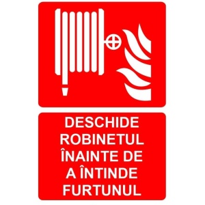 Indicator Deschide robinetul inainte de a intinde furtunul indicator PSI autoadeziv sticker autocolantSticker autocolant - Img 1