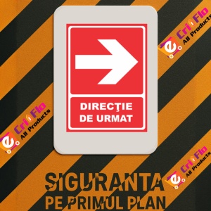 Indicator Directie de urmat dreapta, Sticker autocolant - Img 3