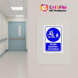 Indicator Dirijarea obligatorie a stivuitoarelor, Sticker autocolant - Img 4