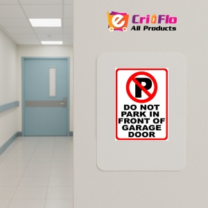 Indicator Do Not Park in Front of Garage Door Sign, Sticker autocolant - Img 4