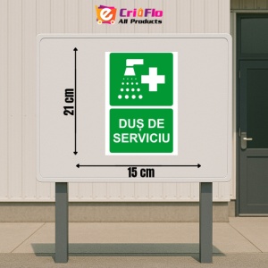 Indicator Dus de serviciu Indicator de prim ajutor salvare sau situatii de ur, Sticker autocolant - Img 2