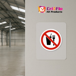 Indicator Eticheta pentru interzicerea consumului de mancare sau a bauturii, Sticker autocolant - Img 3