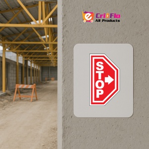 Indicator Eticheta stop pentru podea cu sageata spre dreapta, Sticker autocolant - Img 5