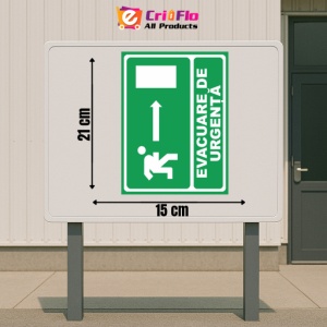 Indicator Evacuare urgenta dreapta, Sticker autocolant - Img 2