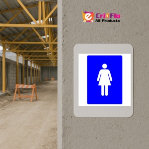 Indicator Female Toilet Sign Symbol Only, Sticker autocolant - Img 5