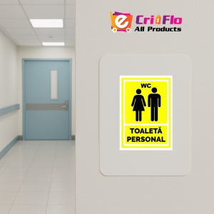 Indicator Galben pentru toaleta personal, Sticker autocolant - Img 4