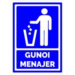 Indicator Gunoi menajer, Sticker autocolant