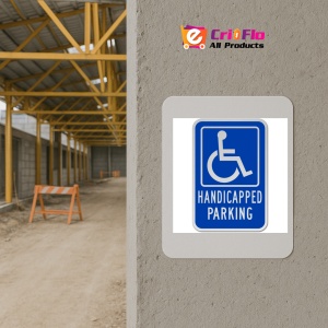 Indicator Handicapped Parking Sign, Sticker autocolant - Img 5