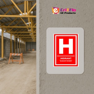 Indicator Hidrant in caz de incendiu sparge geamul, Sticker autocolant - Img 5