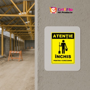Indicator Inchis pentru curatenie, Sticker autocolant - Img 5