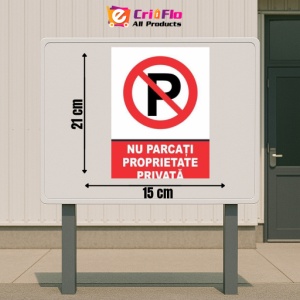 Indicator Indicator nu parcati proprietate privata, Sticker autocolant - Img 2