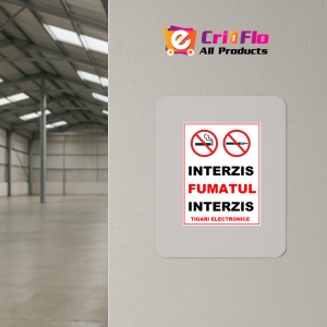 Indicator Interzis fumatul interzis tigarile electronice, Sticker autocolant - Img 3