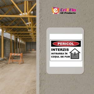 Indicator Interzis intrarea in cosul de fum, Sticker autocolant - Img 5