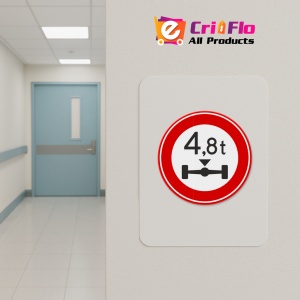 Indicator Interzis pentru sarcina excesiva pe osie, Sticker autocolant - Img 4