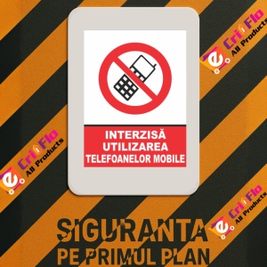 Indicator Interzisa utilizarea telefoanelor mobile, Sticker autocolant - Img 3