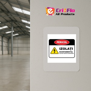 Indicator Izolati echipamentul electric inainte de reparare, Sticker autocolant - Img 3