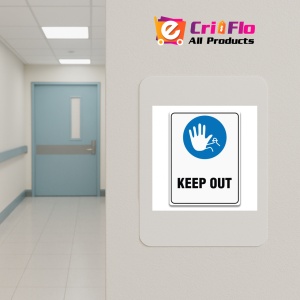 Indicator KEEP OUT SIGN, Sticker autocolant - Img 4