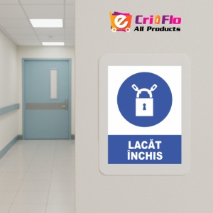 Indicator Lacat inchis, Sticker autocolant - Img 5