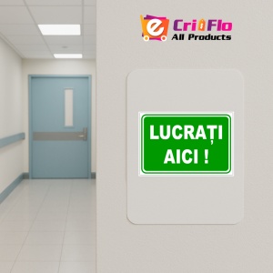 Indicator Lucrati aici, Sticker autocolant - Img 4
