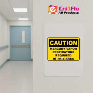 Indicator Mercury Vapor Respirators Sign, Sticker autocolant - Img 4