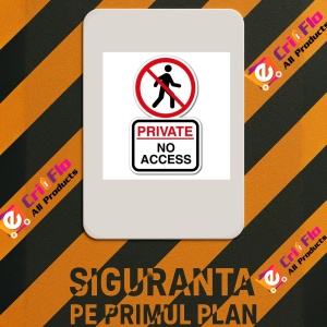 Indicator No access, Sticker autocolant - Img 2