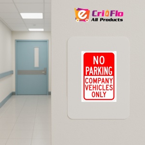 Indicator No parking company vehicles only signs, Sticker autocolant - Img 4