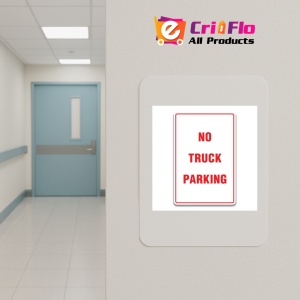 Indicator NO TRUCK PARKING SIGNS, Sticker autocolant - Img 4