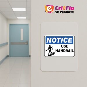 Indicator Notice Use Handrail Sign, Sticker autocolant - Img 4
