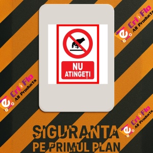 Indicator Nu atingeti, Sticker autocolant - Img 2