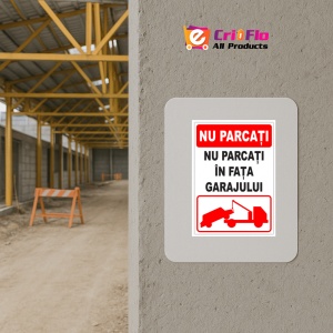 Indicator Nu parcati in fata garajului, Sticker autocolant - Img 5