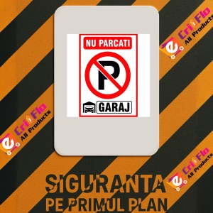 Indicator Nu parcati in fata garajului v2, Sticker autocolant - Img 2