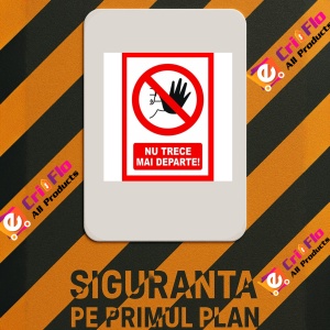 Indicator Nu trece mai departe, Sticker autocolant - Img 2