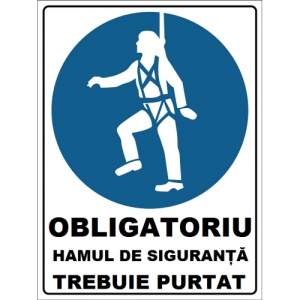 Indicator Obligatoriu hamul de siguranta trebuie purtat, Sticker autocolant