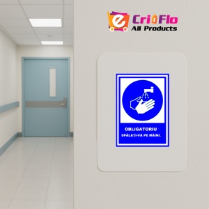 Indicator Obligatoriu spalati-va pe maini, Sticker autocolant - Img 4