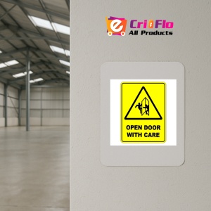 Indicator Open Door With Care Sign, Sticker autocolant - Img 3