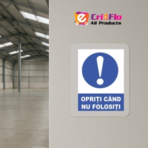 Indicator Opriti cand nu folositi, Sticker autocolant - Img 4